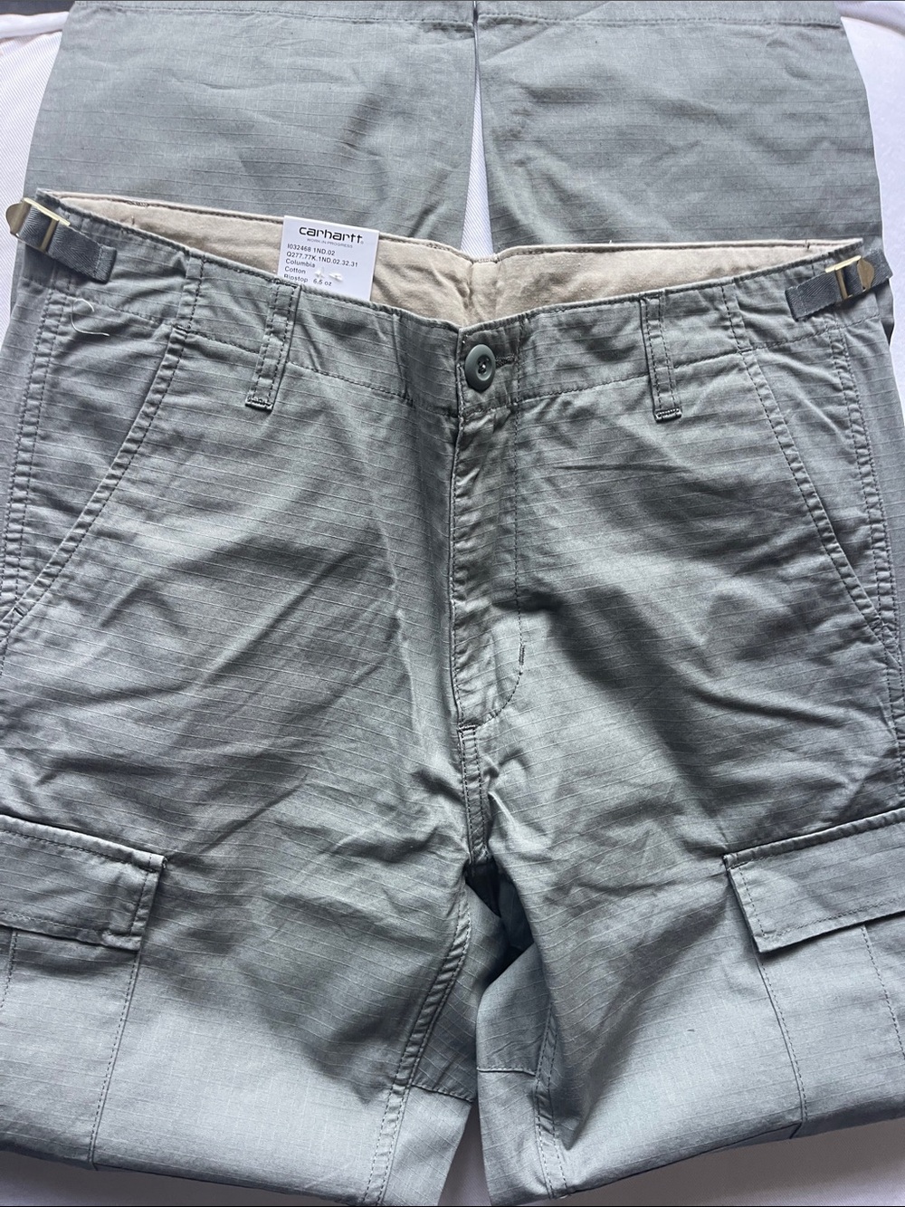 Carhartt Sage Green Cargo Work Pants - Picture 6 of 8